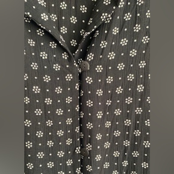 NWOT! Nipon Black & White Print Studio Duster / 16W - Picture 7 of 10